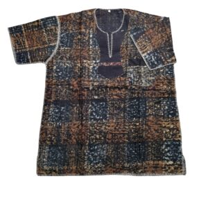 African Print Max Kikoi Men’s Shirt with Short Sleeve