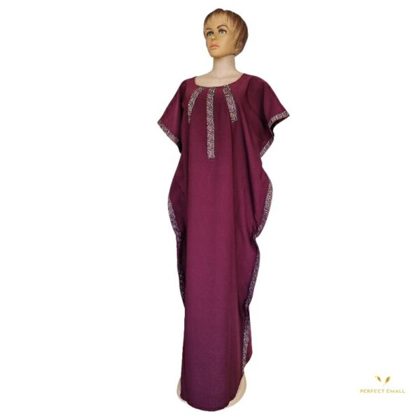 African Women Long Dresses-Dark Red