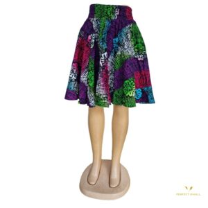 Women African Print Skirt Wax Print Full Circle Skirt