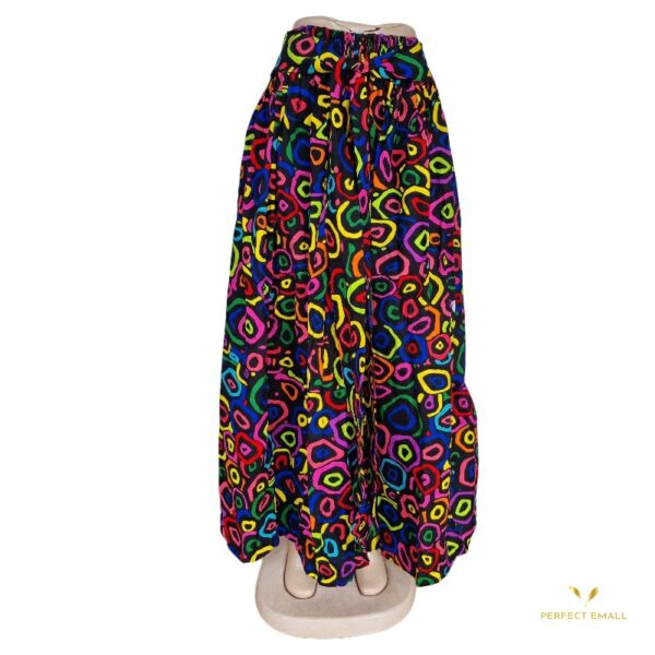 Women African Long Skirts Wax Print Full Circle Skirt