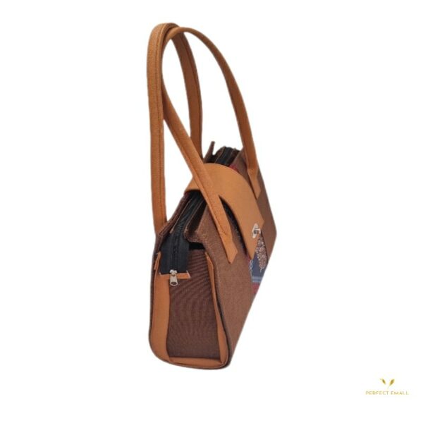 African Women Top Handle Bag-The leather - Image 2