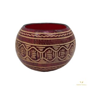 Home Decor Stand Decor-Open red/black Calabash