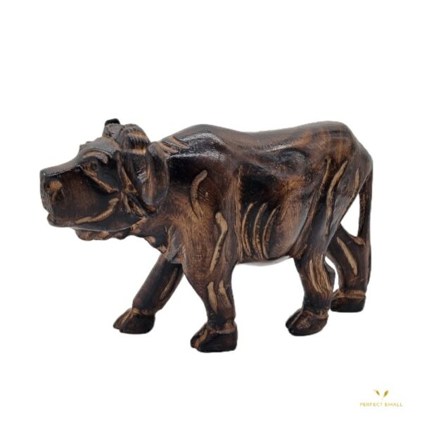 Home Decor Stand Decor- Wooden Buffalo - Image 2