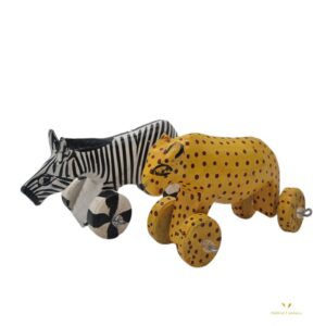 Leopard & Zebra Mold with wheels