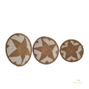 Star Woven Bowls Imigongo 3Pcs Set