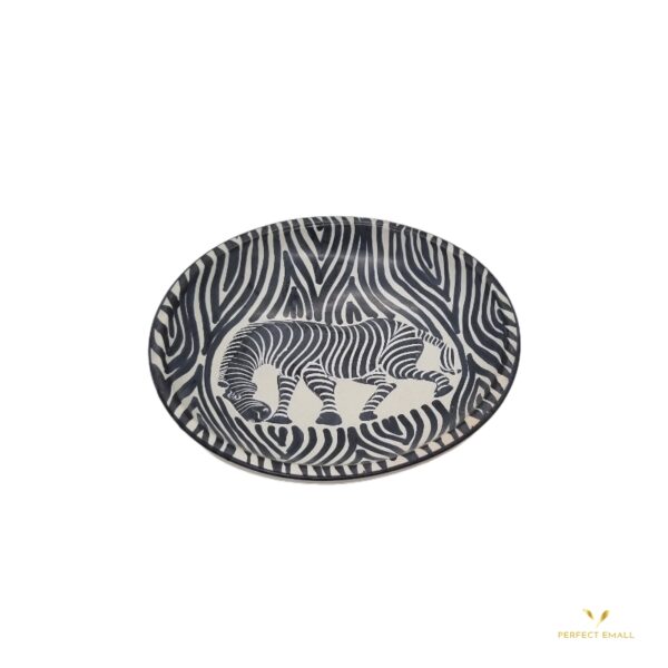 Colored Decorative Plate-Zebra