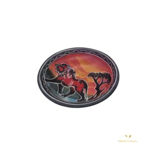 Colored Decorative Plate-Lion