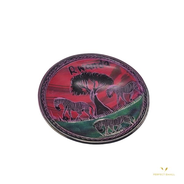 Decorative Plate with Balls - 3 Zebras