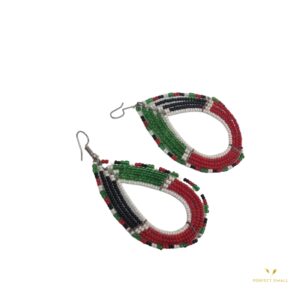 Beads Earrings -oval