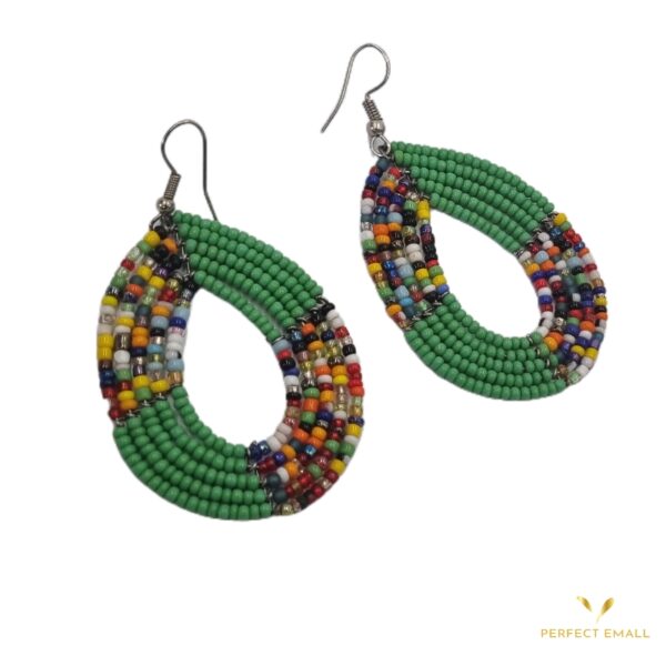 Beads Earrings -oval