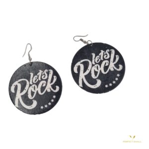 African Print Earrings for Ladies -Rock