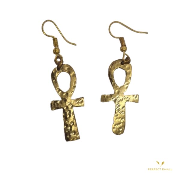 Cross Copper Earring