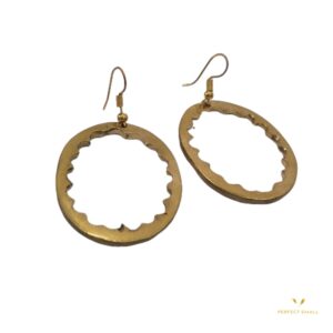 Copper Earring -Wheel