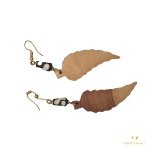 Wooden Earrings for Ladies -Leaf