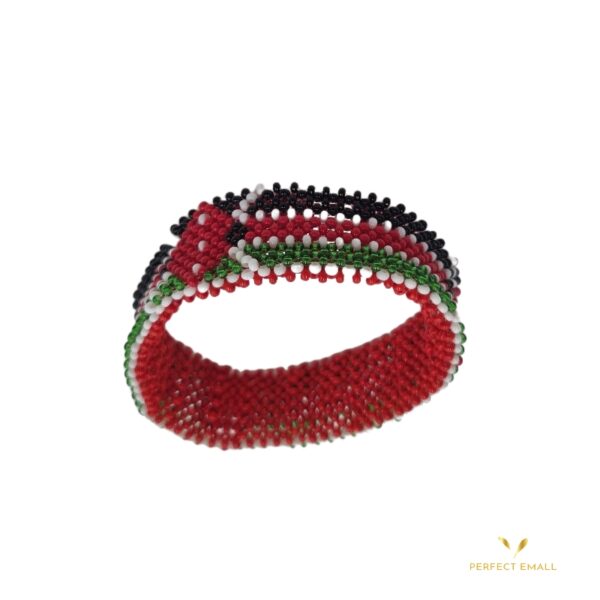 Beads Bracelet for Women Kenya Flag