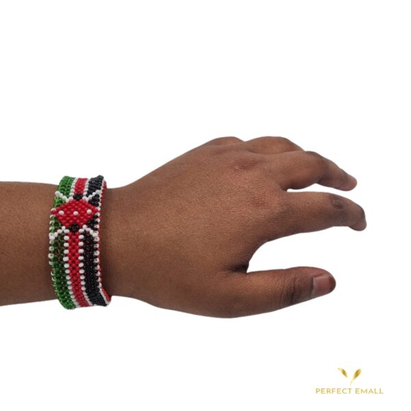 Beads Bracelet for Women Kenya Flag