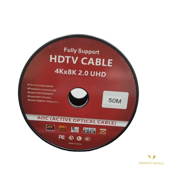 FULLY SUPPORT HDTV CABLE 4Kx8K 2.0 UHD 50M