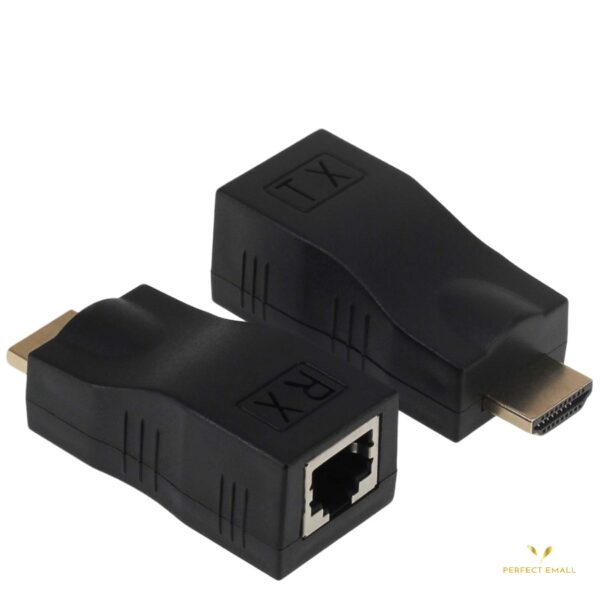 HDMI Extender Transmitter TX RX Adapter 30M RJ45 LAN