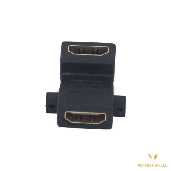 HDMI Female to HDMI Female Angle of 90 Degrees Wall Plate Adapter Connector