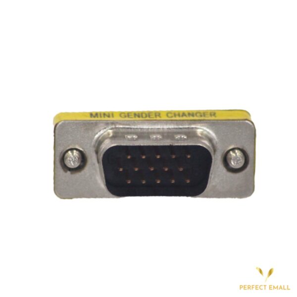 VCE VGA Adapter, Male to Male SVGA Coupler HD15 Mini Gender Changer