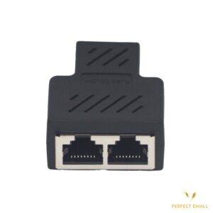 RJ45 Splitter Connectors Adapter 1 to 2 Ethernet Coupler Double Socket HUB Interface