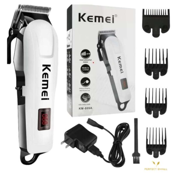 Kemei KM-809A Rechargeable Professional Electric Hair Clipper