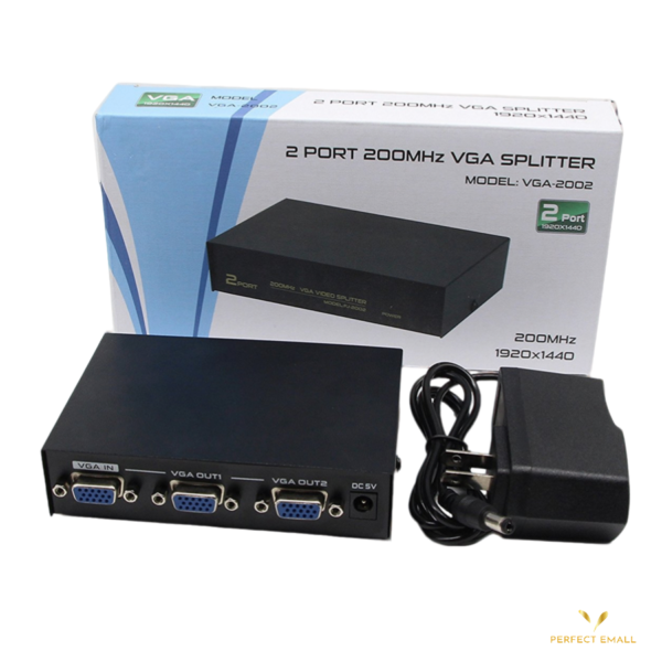 VGA SPLITTER 2 Ports 200MHZ