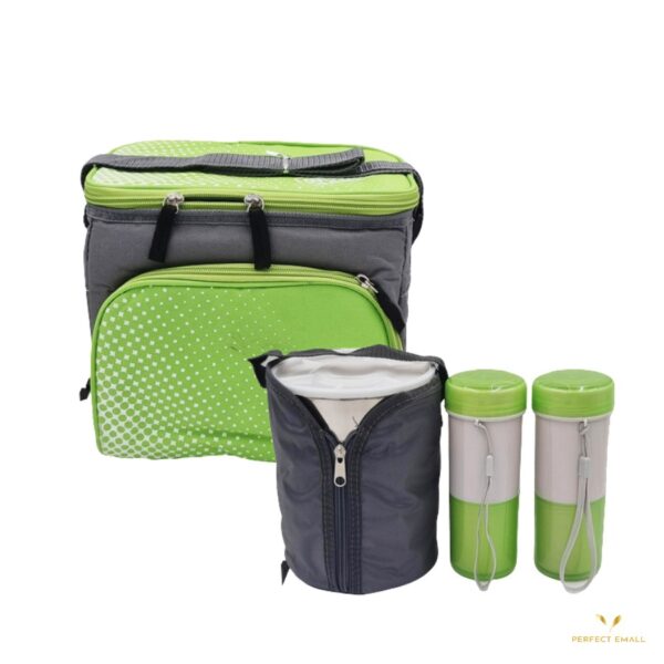 Outdoor Camp Food Keeper Lunch Box Travel with 2 Bottles